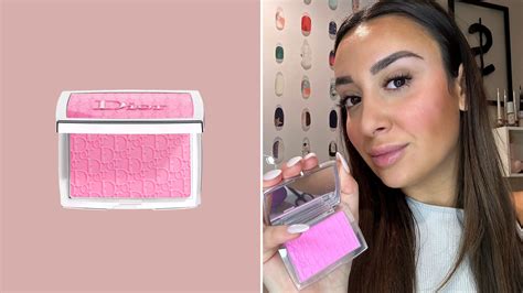 christian dior rosy glow blush|Dior blush with flushed cheeks.